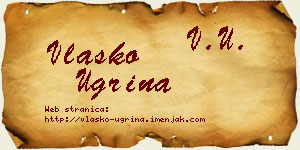 Vlaško Ugrina vizit kartica